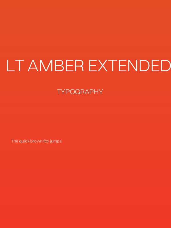 LT Amber Extended Light Poster
