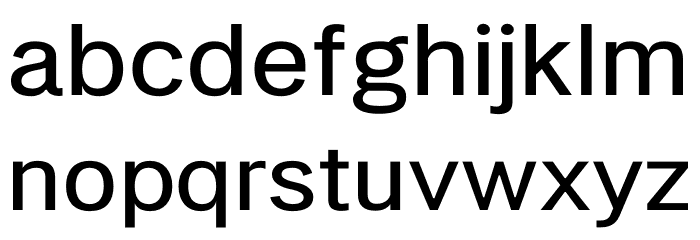 LT Amber Extended Medium Font LOWERCASE