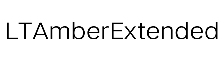LT Amber Extended  フリーフォントのダウンロード