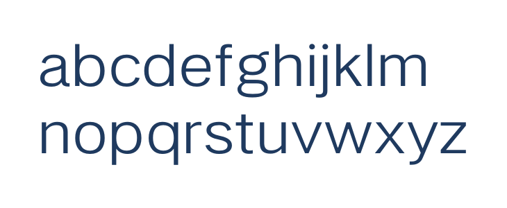 LT Amber Extended Lowercase