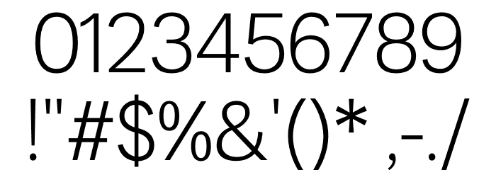 LT Amber Light Font OTHER CHARS