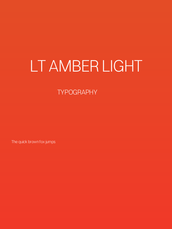 LT Amber Light Poster