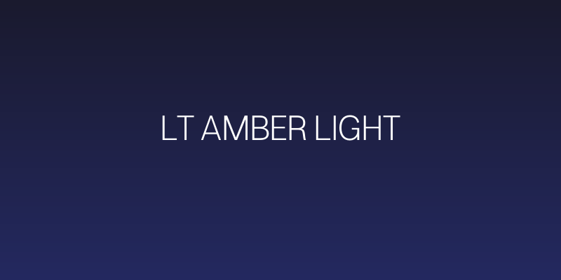 LT Amber Light Social Header