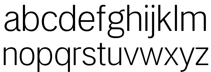 LT Amber Light Font LOWERCASE