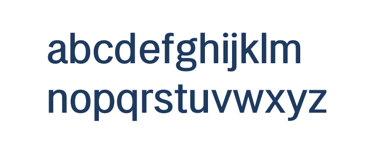 LT Amber Medium Lowercase