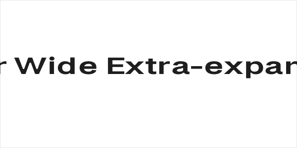 LT Amber Wide Extra-expanded Bold Logo