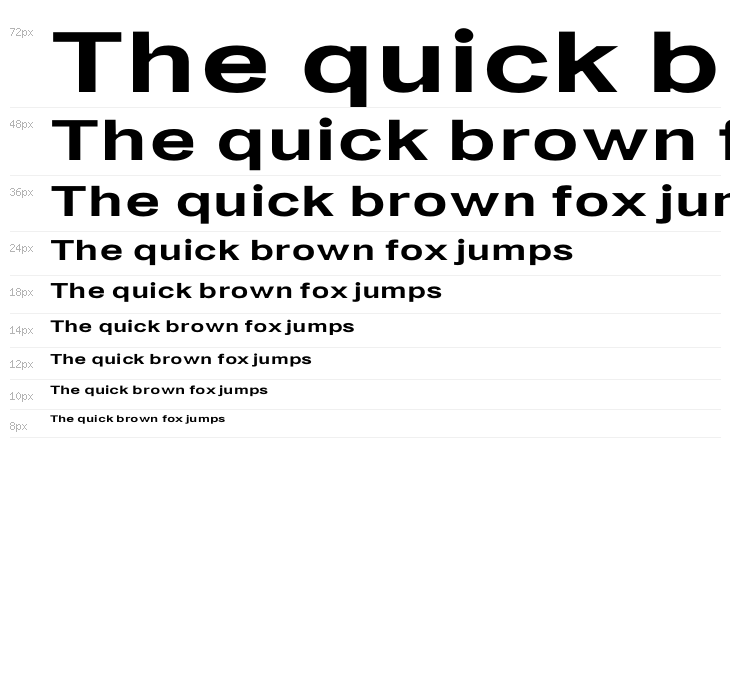 LT Amber Wide Extra-expanded Bold Waterfall