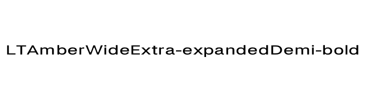 LT Amber Wide Extra-expanded Demi-bold  font caratteri gratis