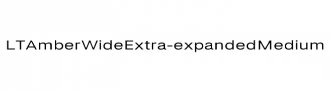 LT Amber Wide Extra-expanded Medium  تنزيل الخطوط