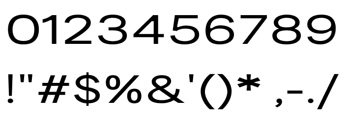 LT Amber Wide Extra-expanded Medium Font OTHER CHARS