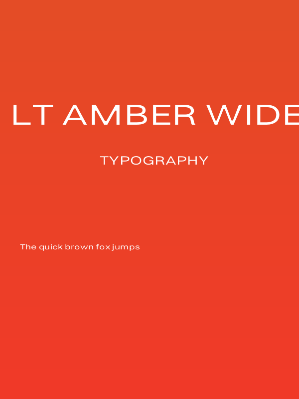 LT Amber Wide Extra-expanded Medium Poster