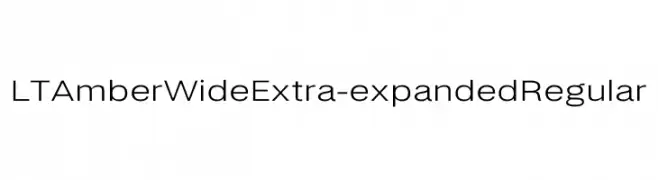 LT Amber Wide Extra-expanded Regular  Скачать бесплатные шрифты