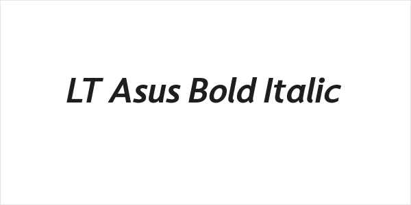 LT Asus Bold Italic Logo