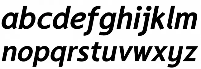 LT Asus Bold Italic Caratteri MINUSCOLO