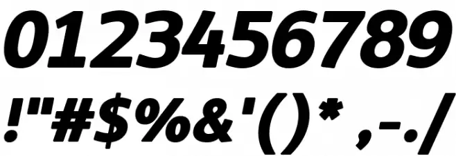 LT Asus Heavy Italic Font OTHER CHARS