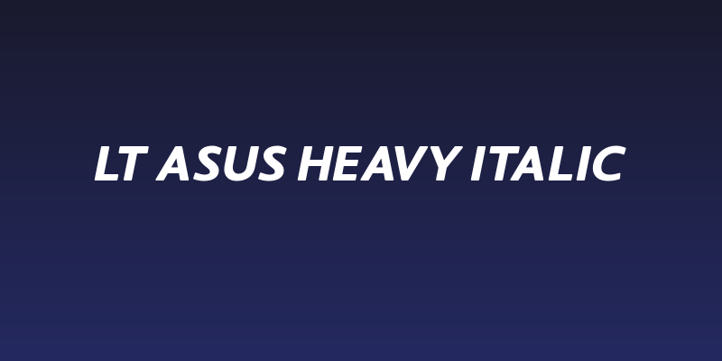 LT Asus Heavy Italic Social Header