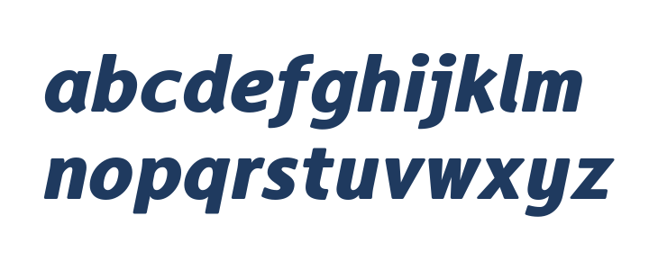 LT Asus Heavy Italic Lowercase