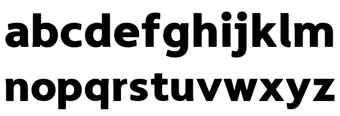 LT Asus Heavy Font LOWERCASE