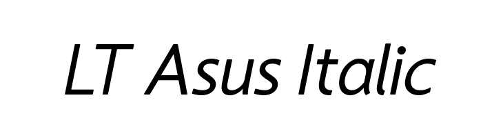 LT Asus Italic  नि: शुल्क फ़ॉन्ट्स डाउनलोड
