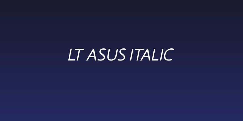 LT Asus Italic Social Header