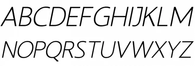LT Asus Light Italic Fonte MAIÚSCULAS