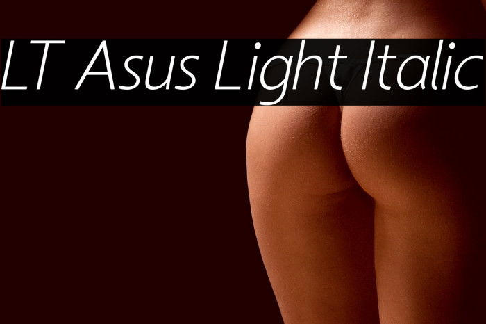 LT Asus Light Italic Example 1