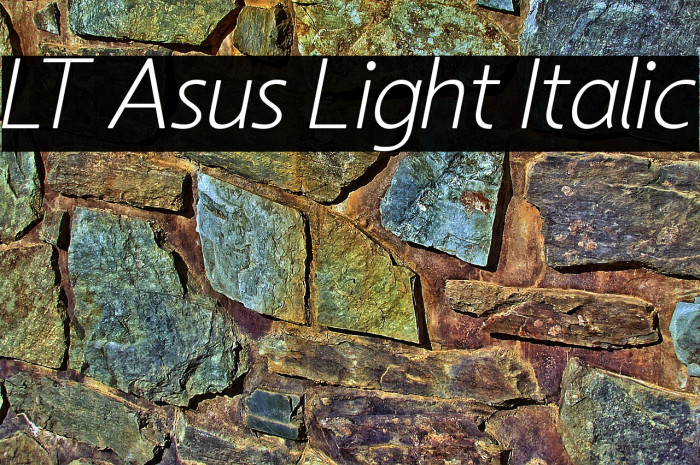 LT Asus Light Italic Example 2