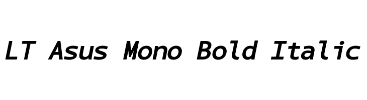 LT Asus Mono Bold Italic  नि: शुल्क फ़ॉन्ट्स डाउनलोड