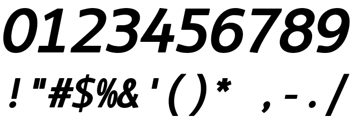 LT Asus Mono Bold Italic Font OTHER CHARS