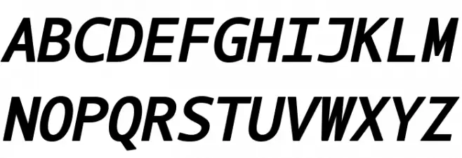 LT Asus Mono Bold Italic Polices MAJUSCULES