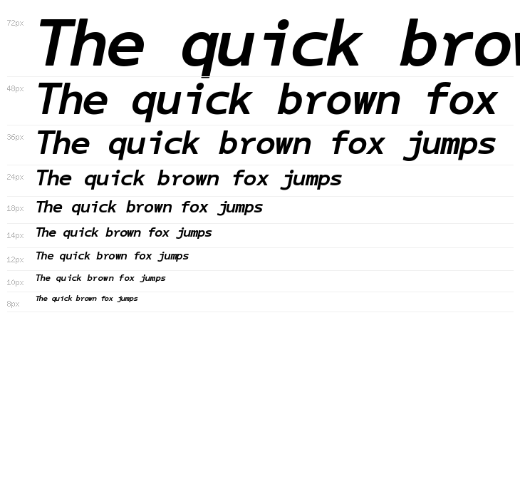 LT Asus Mono Bold Italic Waterfall