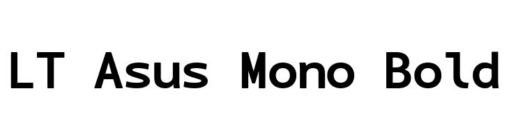LT Asus Mono Bold  免费字体下载