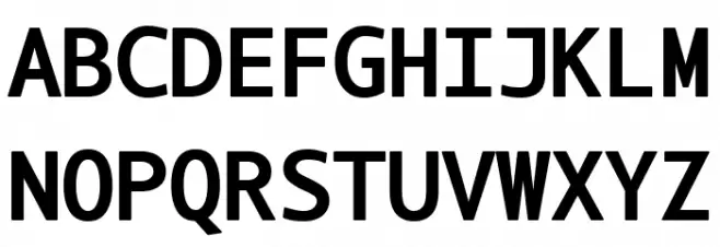 LT Asus Mono Bold Schriftart Groß