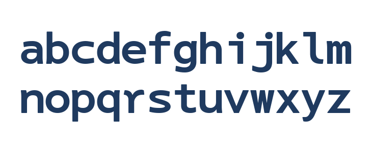 LT Asus Mono Bold Lowercase