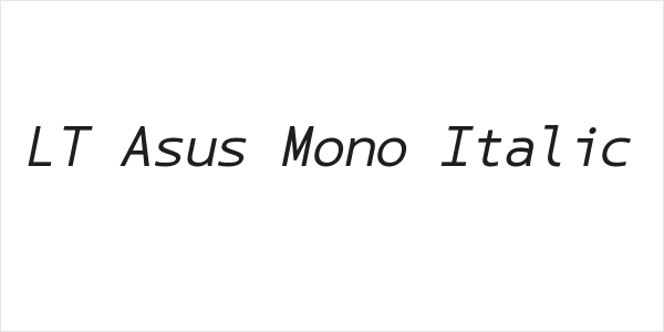 LT Asus Mono Italic Logo