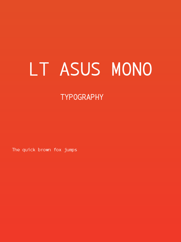 LT Asus Mono Poster