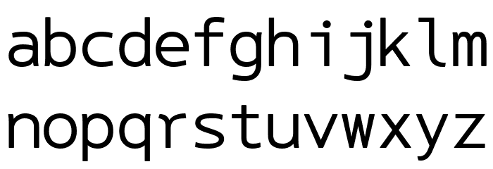 LT Asus Mono Font LOWERCASE