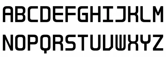 LT Binary Neue Bold Schriftart Groß