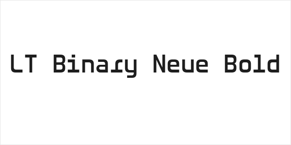 LT Binary Neue Bold Logo