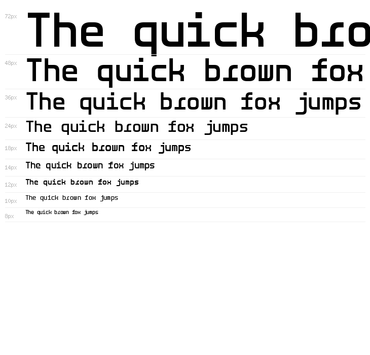 LT Binary Neue Bold Waterfall