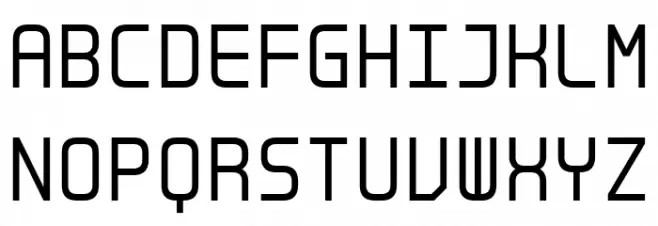LT Binary Neue Regular フォント 大文字