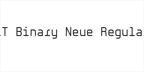 LT Binary Neue Regular Logo