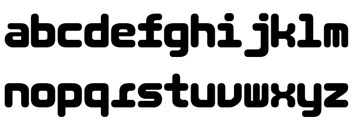 LT Binary Neue Round Black Font LOWERCASE