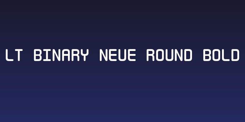 LT Binary Neue Round Bold Social Header