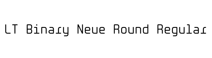 LT Binary Neue Round Regular  Frei Schriftart Herunterladen