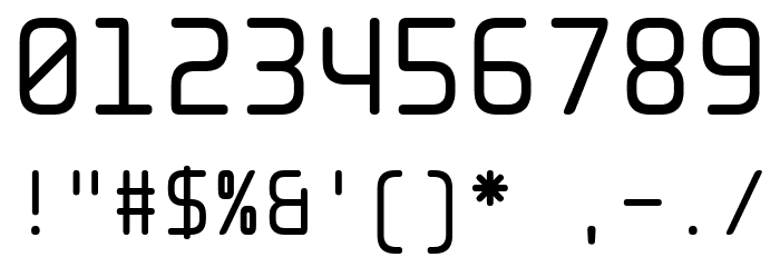 LT Binary Neue Round Regular Font OTHER CHARS
