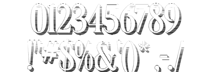 LT Carpet Shadow Gradient Medium Font OTHER CHARS