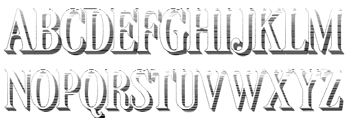 LT Carpet Shadow Gradient Medium Font LOWERCASE