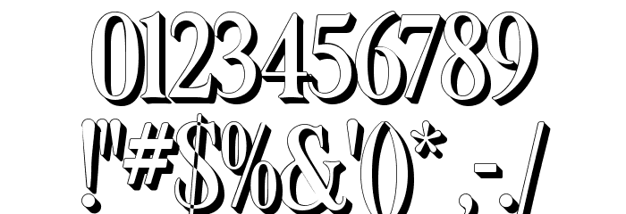 LT Carpet Shadow Medium Font OTHER CHARS