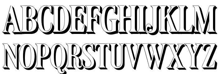 LT Carpet Shadow Medium Font LOWERCASE